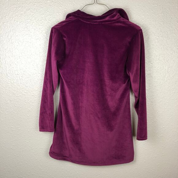 Vintage In Design Purple Velour Kids Dress Size Medium - Picture 4 of 4